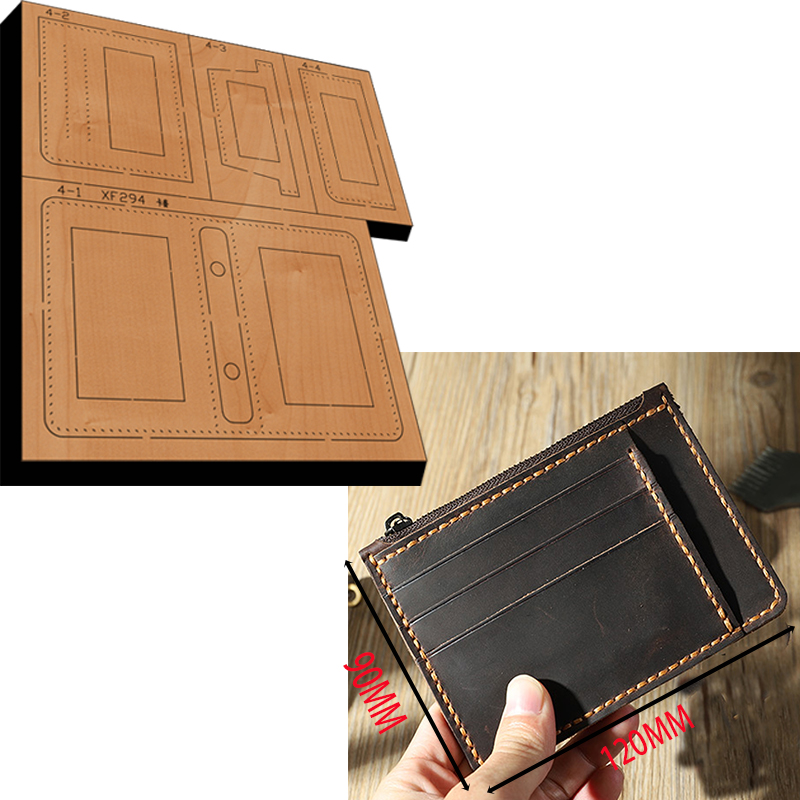Leathercraft Japan - سستة بطاقة حقيبة عملة محفظة جلدية