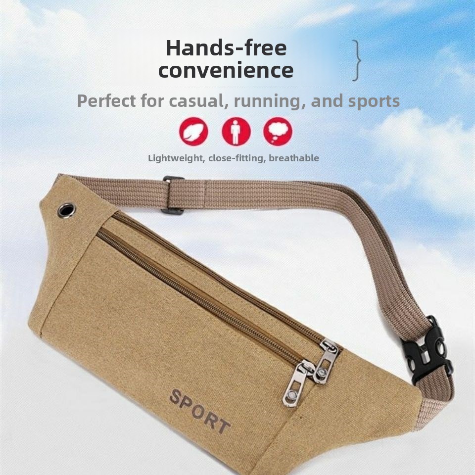 Leather Work Bag - حقيبة خصر رجالية متعددة الوظائف خفيفة