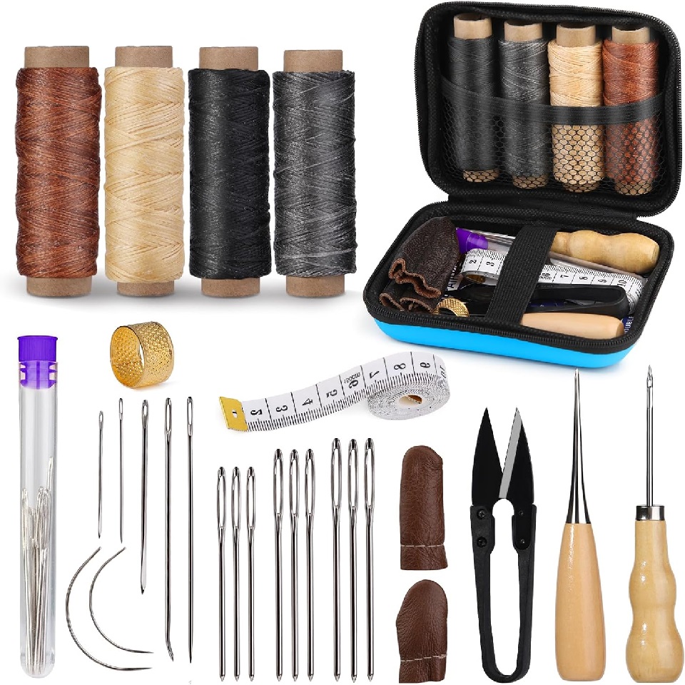 Leatherwork Thread - مجموعة أدوات الخياطة الجلدية من بودور