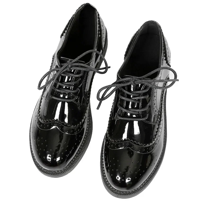 Leather Work Oxfords - 2025 الخريف النساء أكسفورد الشقق الأشكال