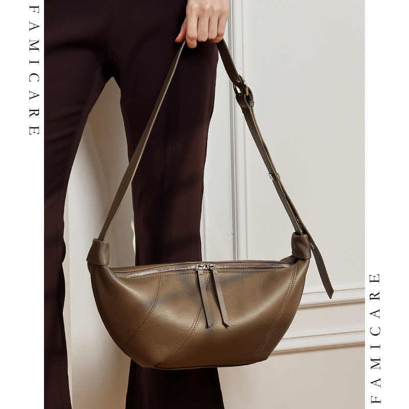 Leather Work Handbags For Women - حقيبة كتف نسائية فاخرة من الجلد
