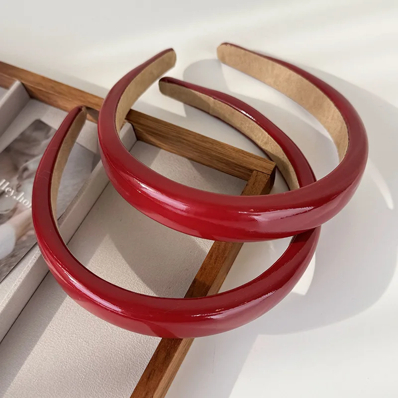 Leatherwork Rings - عيد الميلاد إكسسوارات الشعر موضة الأحمر