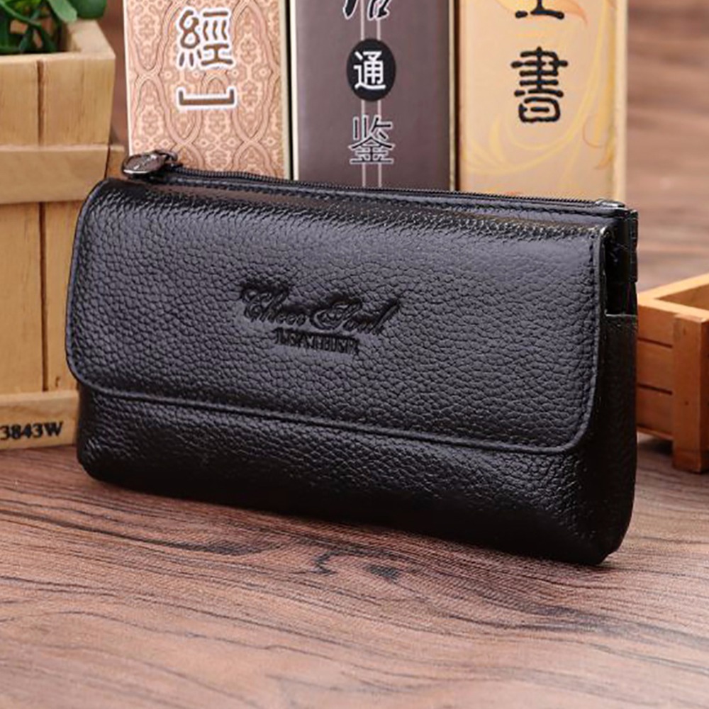 Leather Work Bag - جلد طبيعي فاني حزمة للرجال ،