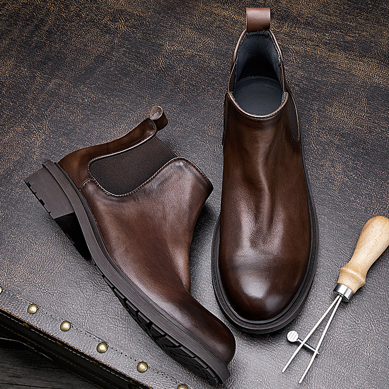 Leatherwork Designs - أحذية الخريف للدراجات النارية للرجال |