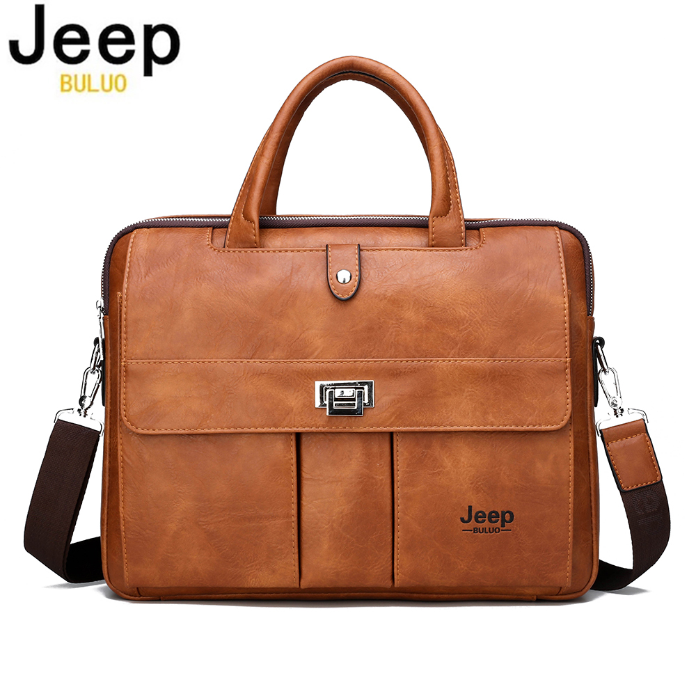 Leather Work Bag - حقيبة جلدية للرجال من جيب بولو،