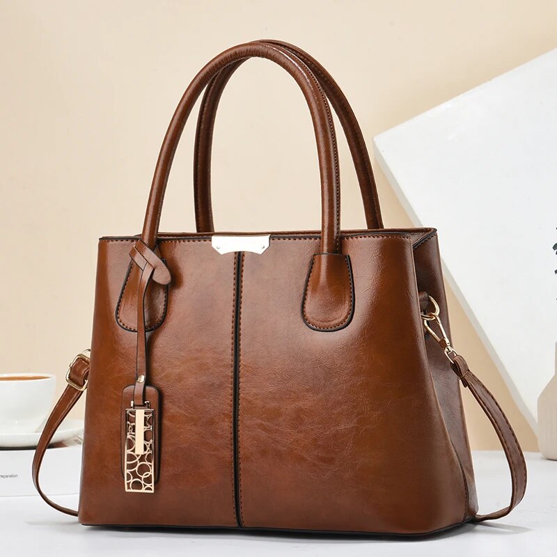 Leather Work Handbags For Women - حقيبة كروس بودي من الجلد الصناعي