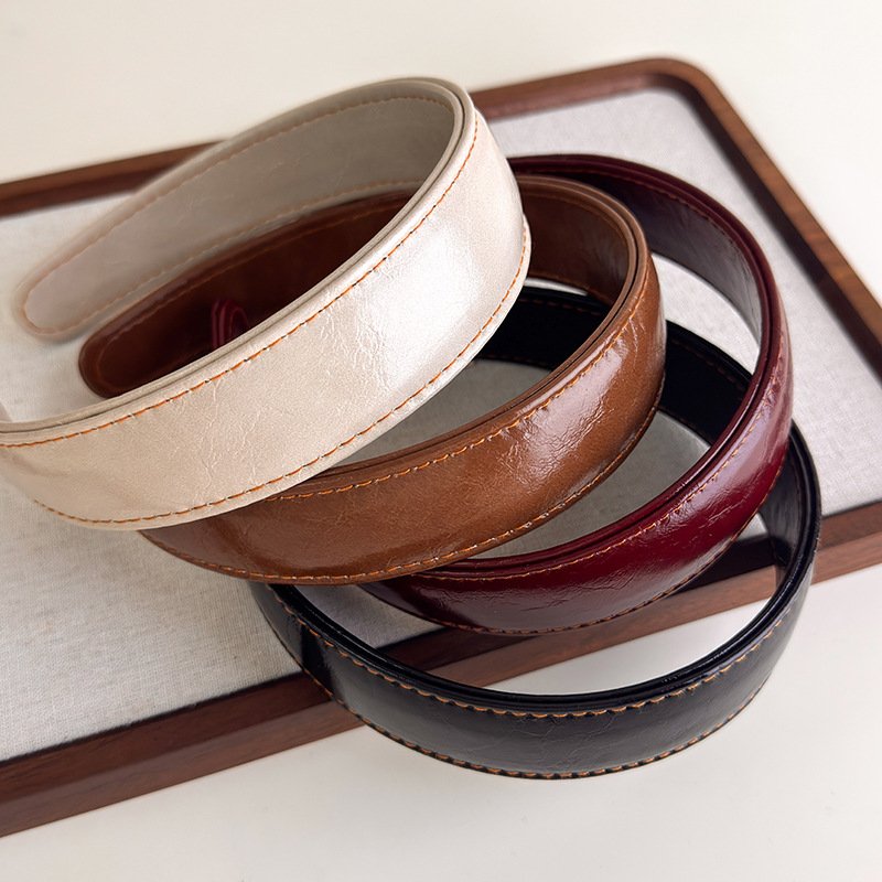 عصابات رأس جلدية بسيطة بلون ال - مراجعة Leatherwork Rings وسعره
