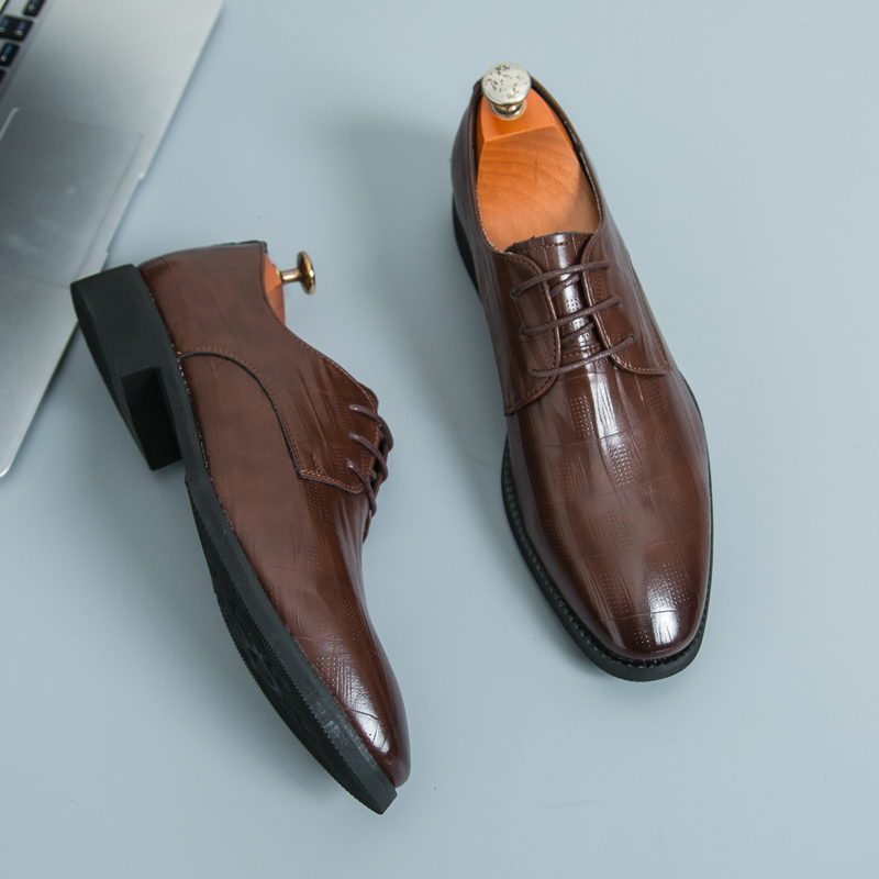جديد أحذية جلدية رجالية عالية  - مراجعة Leather Work Oxfords وسعره