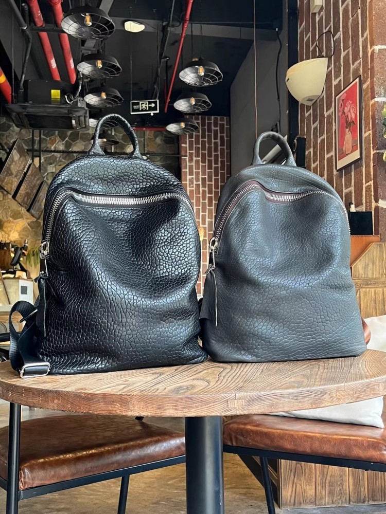 حقيبة ظهر كاجوال من جلد الغنم  - مراجعة Leather Work Bag وسعره