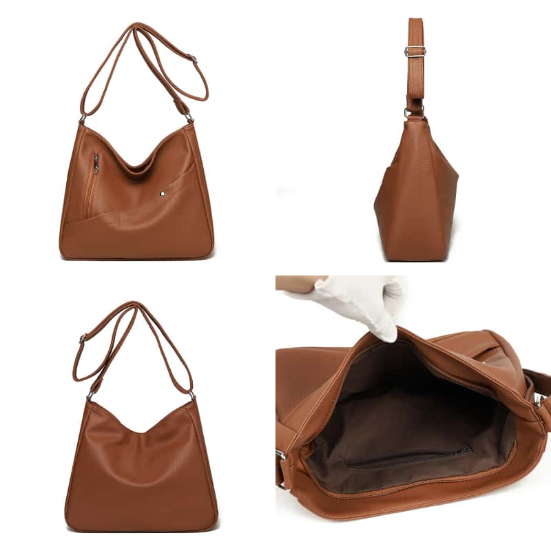 حقيبة كتف نسائية من الجلد الصن - مراجعة Leather Work Handbags For Women وسعره