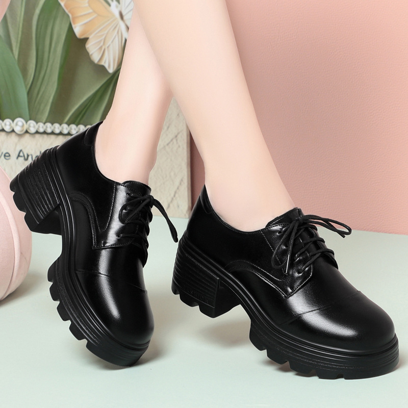 6 سنتيمتر الرجعية تنفس مريحة س - مراجعة Leather Work Oxfords وسعره