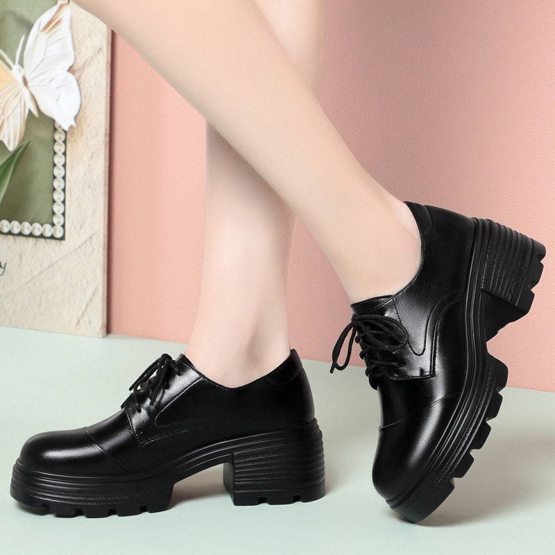 6 سنتيمتر الرجعية تنفس مريحة س - مراجعة Leather Work Oxfords وسعره
