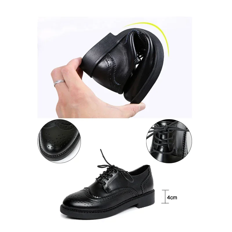 2025 الخريف النساء أكسفورد الش - مراجعة Leather Work Oxfords وسعره