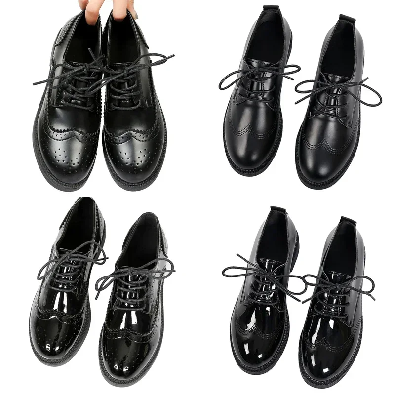2025 الخريف النساء أكسفورد الش - مراجعة Leather Work Oxfords وسعره