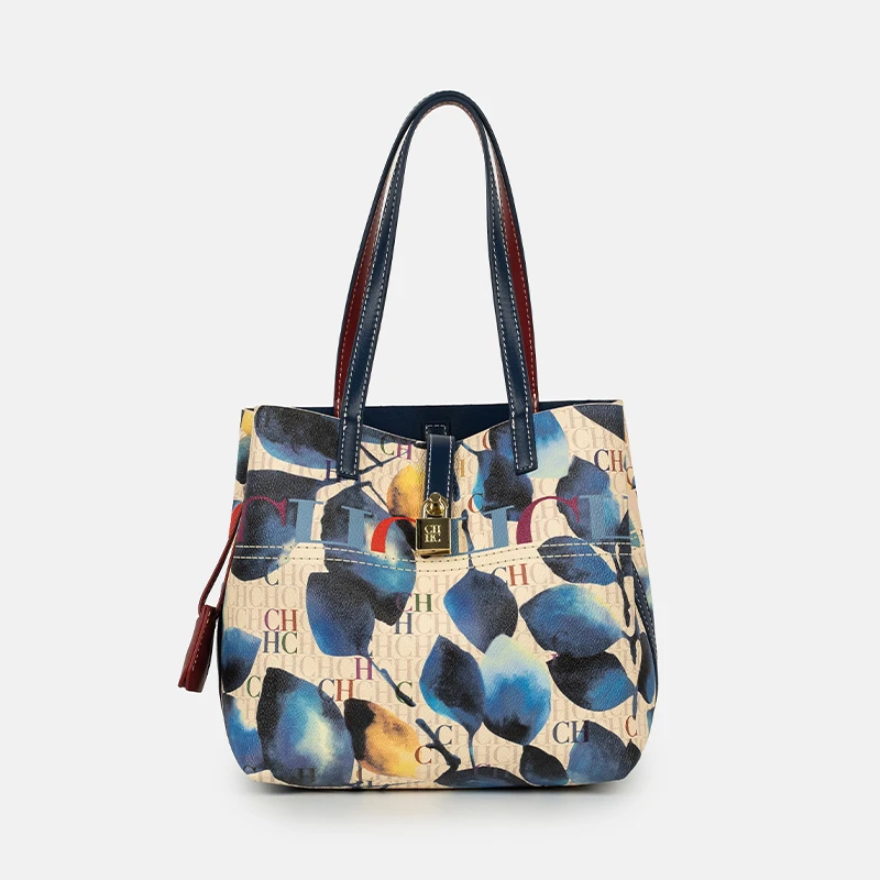 حقيبة يد CH Art مطبوعة ملونة ب - مراجعة Leather Work Handbags For Women وسعره