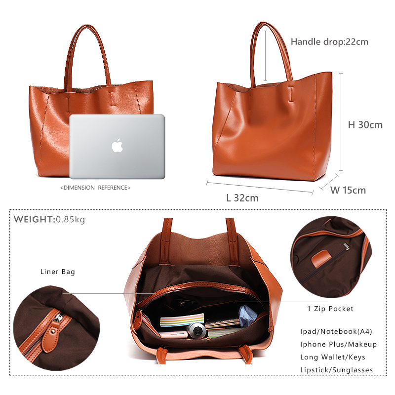 الحد الأدنى حقيبة حمل كبيرة ال - مراجعة Leather Work Handbags For Women وسعره