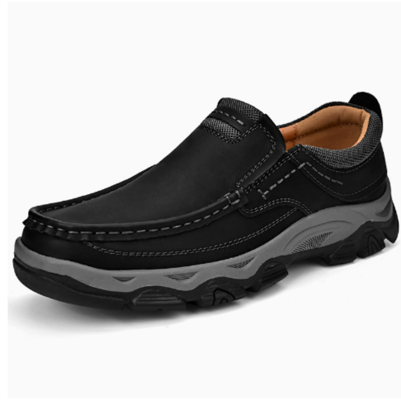 حذاء رجالي الانزلاق على قارب أ - مراجعة Leather Work Oxfords وسعره
