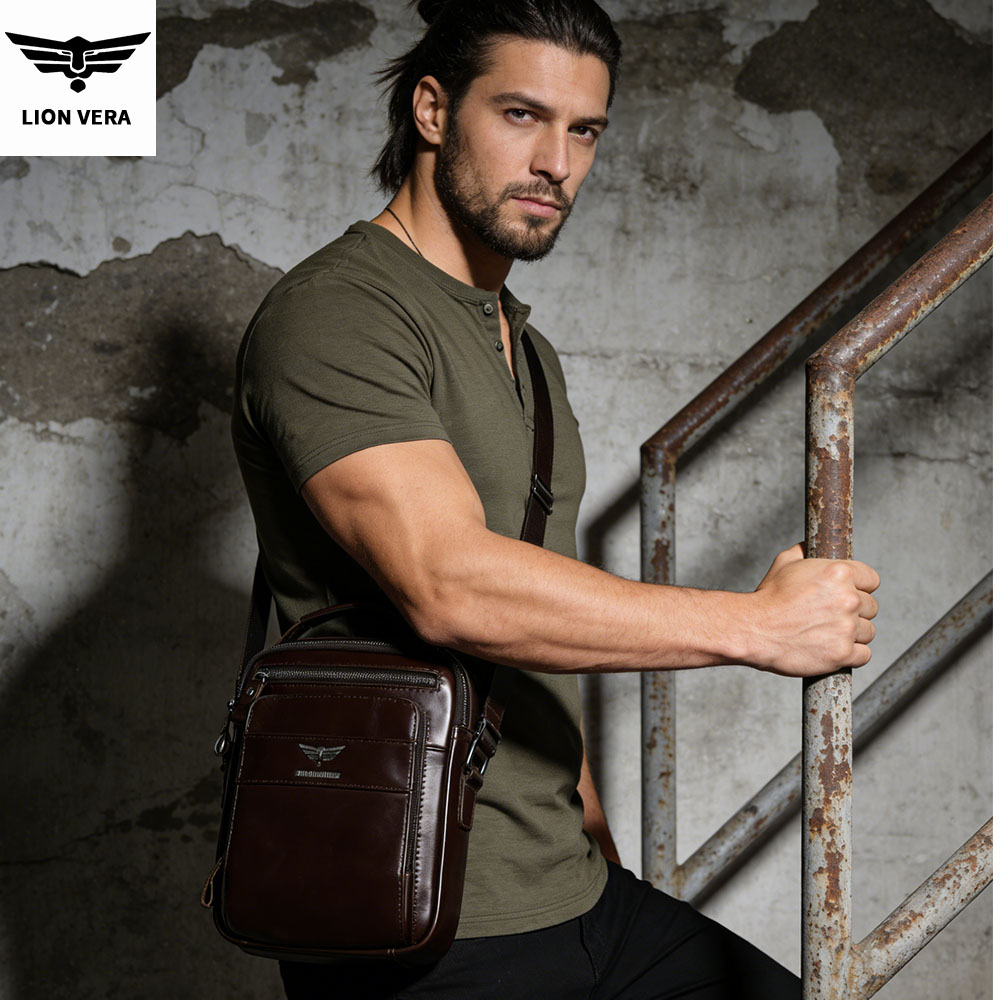 حقيبة كتف رجالية من الجلد الطب - مراجعة Leatherwork Thread وسعره