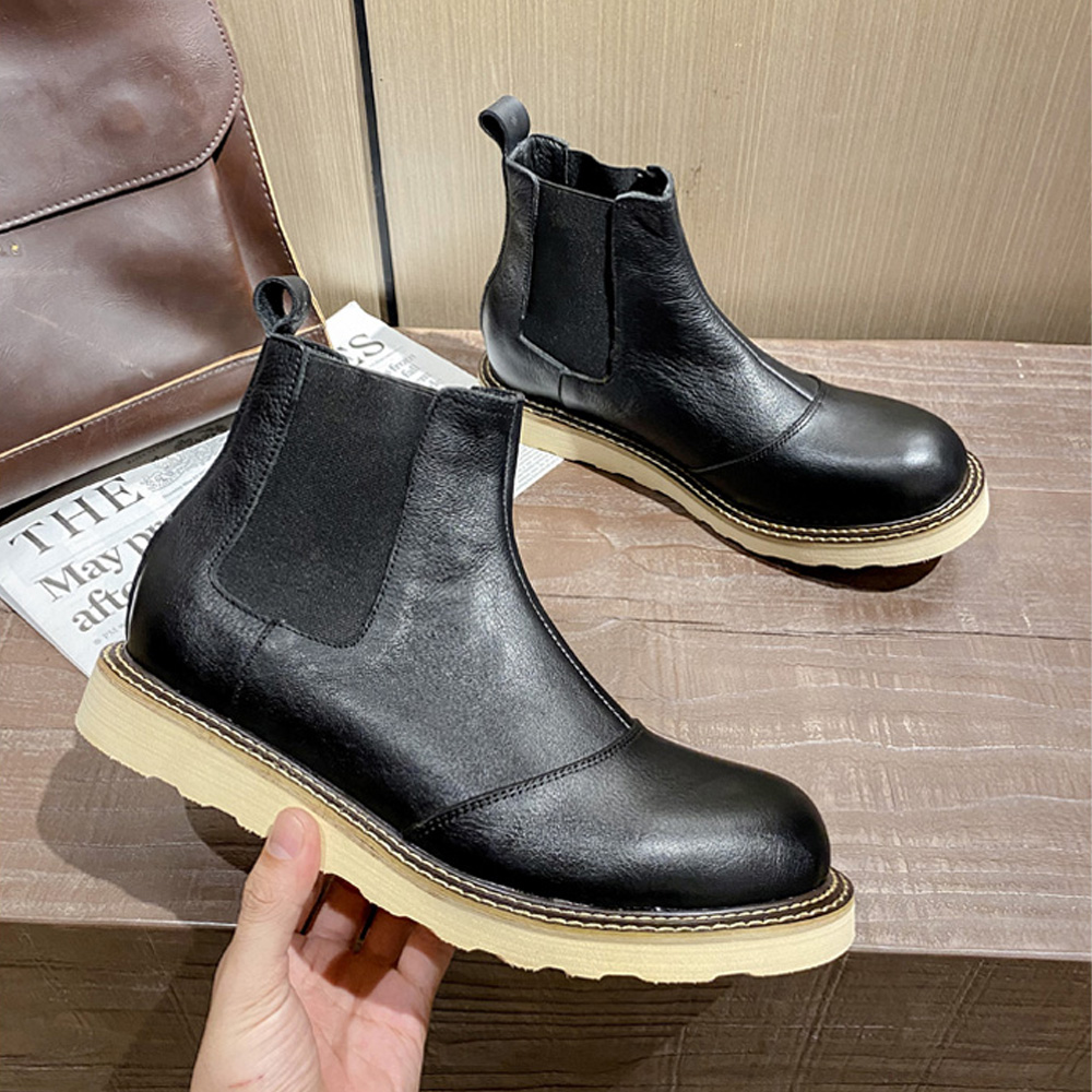 الرجعية الرجال جلد طبيعي تشيلس - مراجعة Leather Work Oxfords وسعره