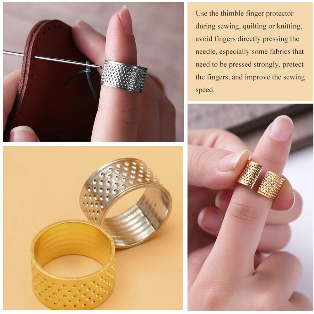 العمل اليدوي الخياطة كشتبان ال - مراجعة Leatherwork Rings وسعره