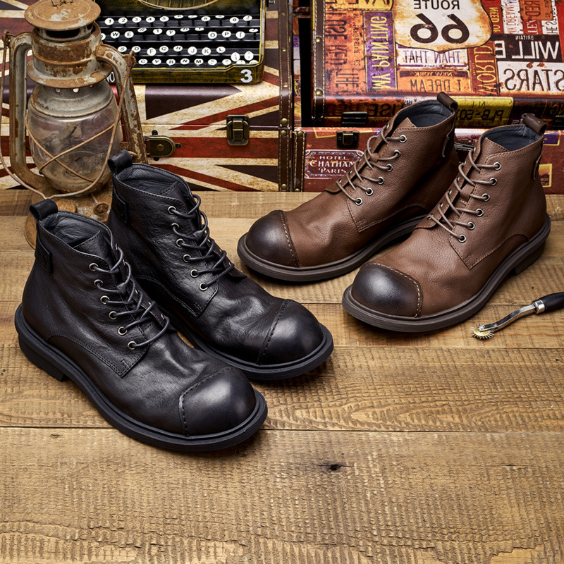 أحذية عمل كلاسيكية للرجال برأس - مراجعة Leather Work Oxfords وسعره