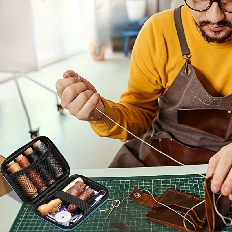 طقم خياطة الجلد، طقم إصلاح الج - مراجعة Leatherwork Thread وسعره
