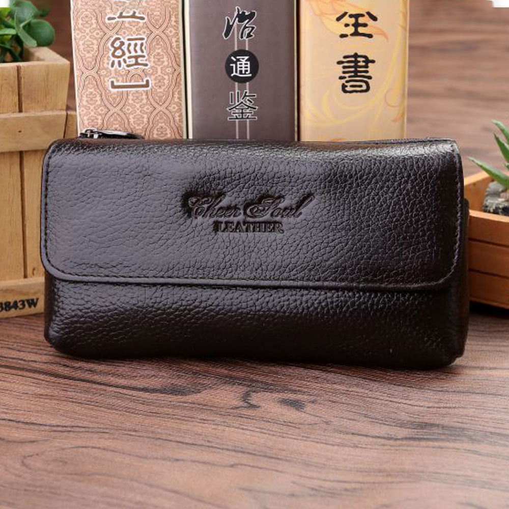 جلد طبيعي فاني حزمة للرجال ، ا - مراجعة Leather Work Bag وسعره