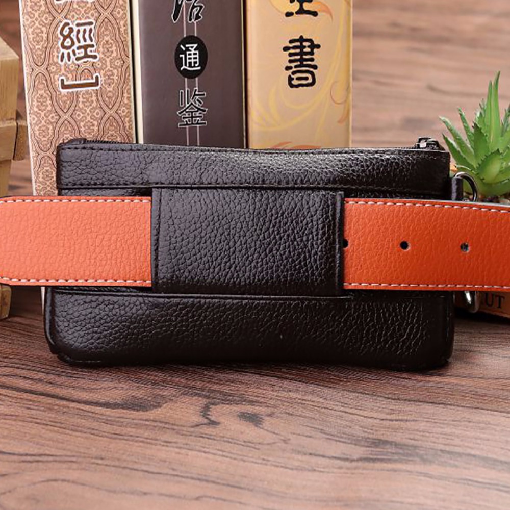 جلد طبيعي فاني حزمة للرجال ، ا - مراجعة Leather Work Bag وسعره
