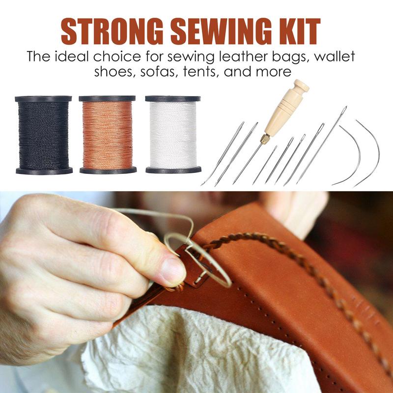 مجموعة خياطة جلدية مجموعة خياط - مراجعة Leatherwork Thread وسعره
