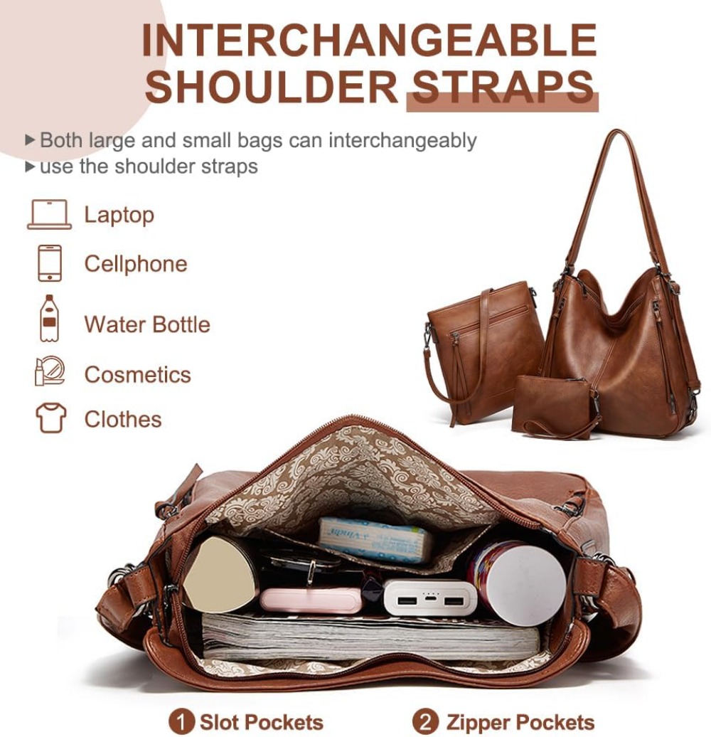 حقيبة يد نسائية فاخرة من الجلد - مراجعة Leather Work Handbags For Women وسعره