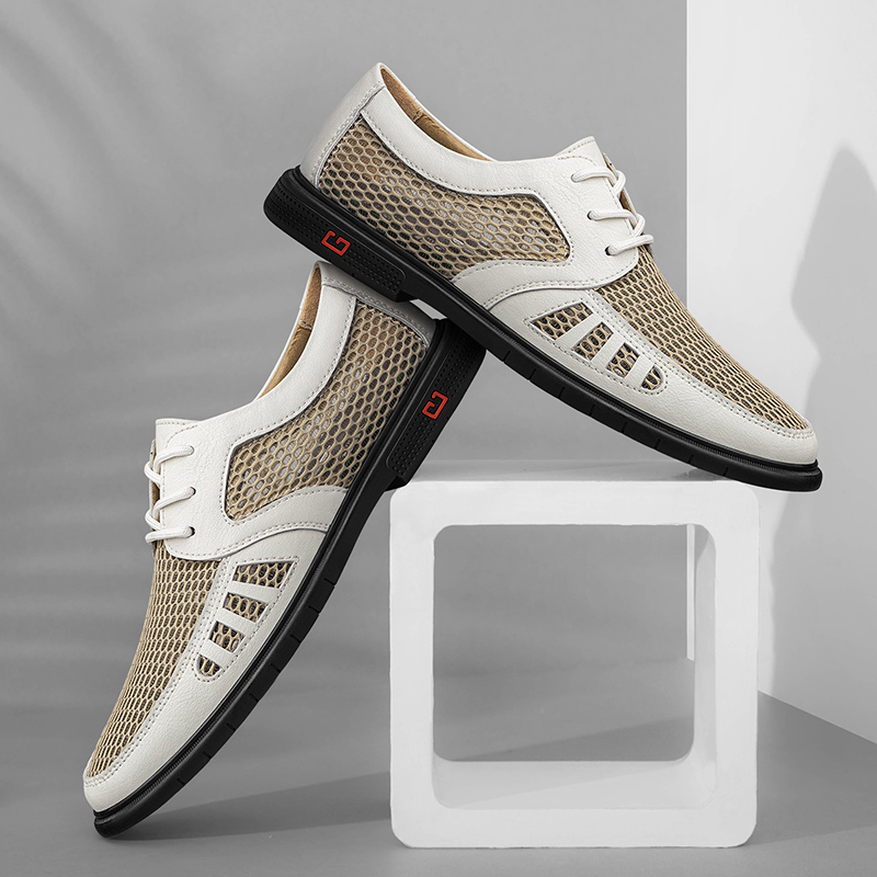 جديد الصيف رجال الأعمال فستان  - مراجعة Leather Work Oxfords وسعره