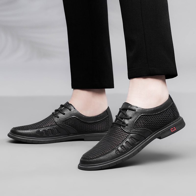 جديد الصيف رجال الأعمال فستان  - مراجعة Leather Work Oxfords وسعره