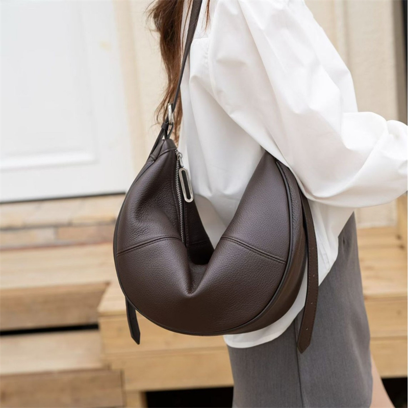 حقيبة كتف هوبو هلالية الشكل من - مراجعة Leather Work Handbags For Women وسعره