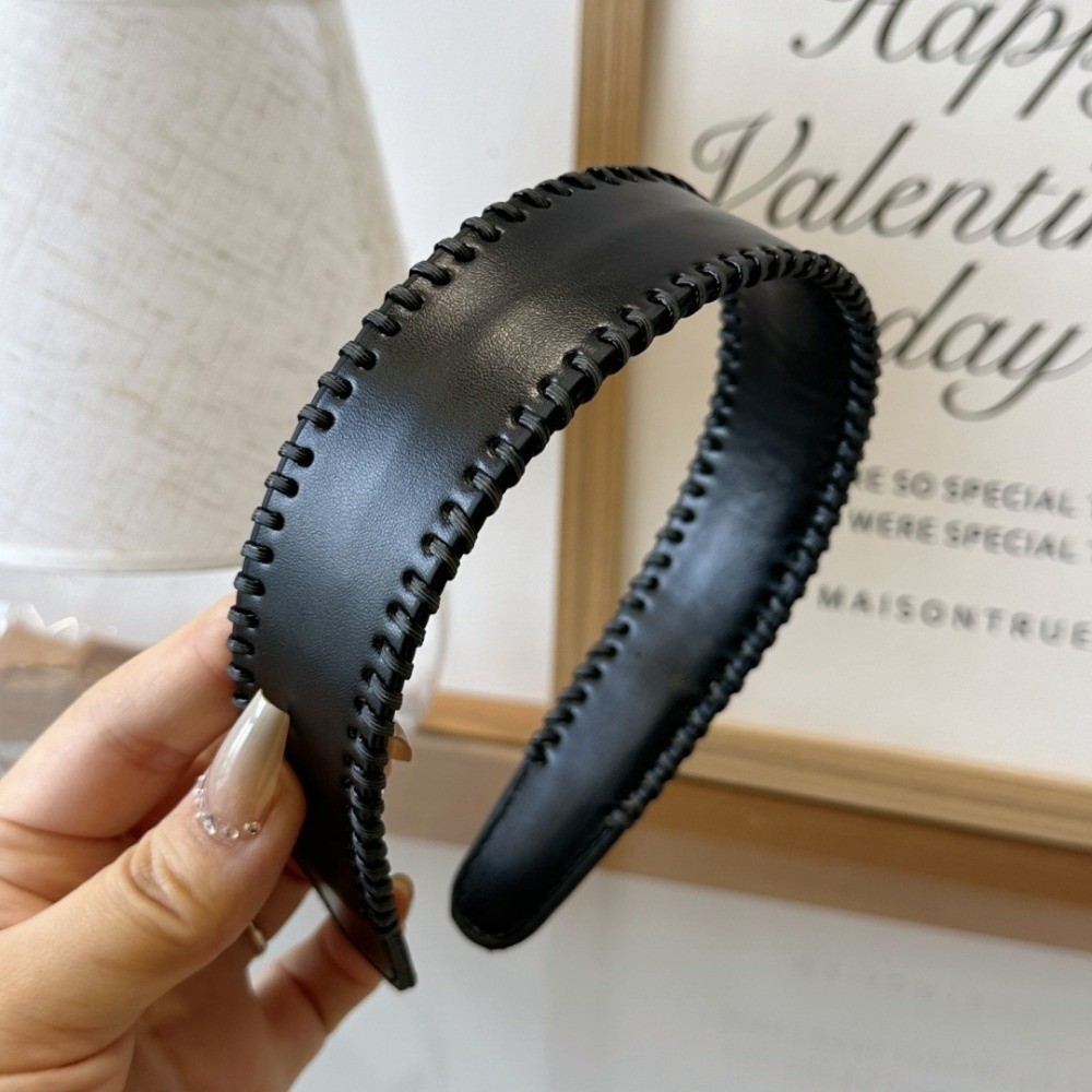 عصابة رأس جلدية بلون موحد على  - مراجعة Leatherwork Rings وسعره