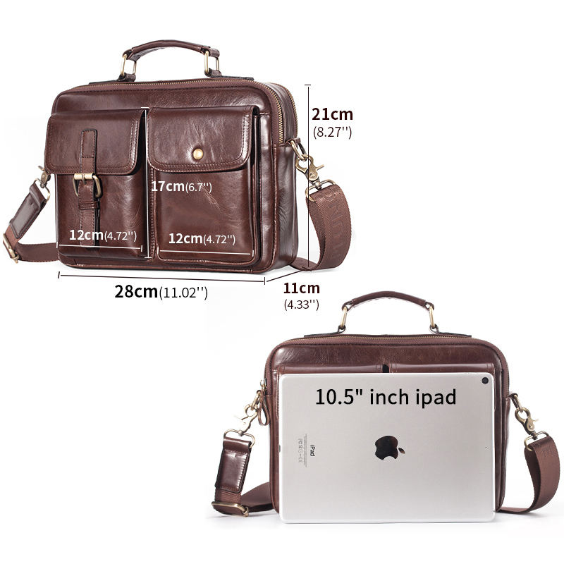 العلامة التجارية الجديدة جلد ا - مراجعة Leather Work Bag وسعره