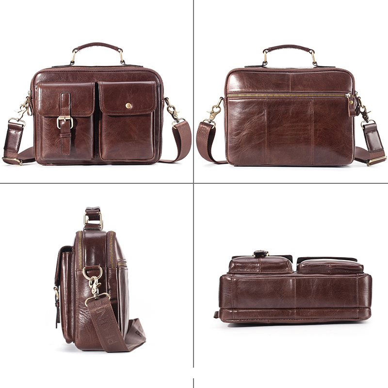 العلامة التجارية الجديدة جلد ا - مراجعة Leather Work Bag وسعره
