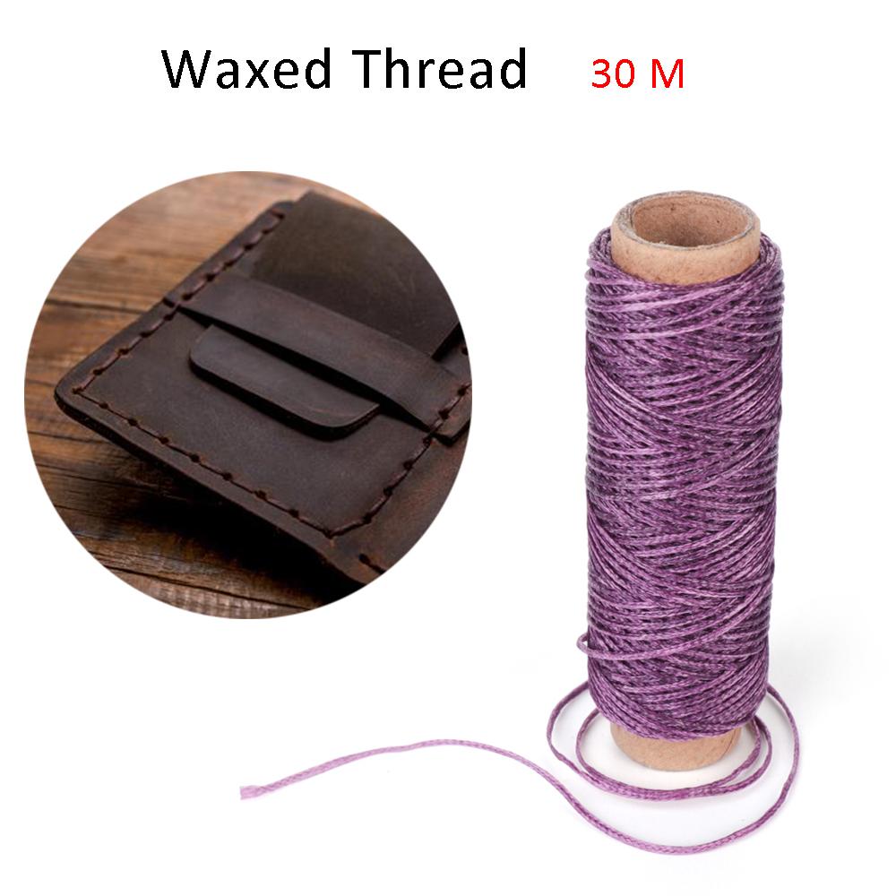 لفة خيوط قطنية مشمع ، 30 متر/ل - مراجعة Leatherwork Thread وسعره