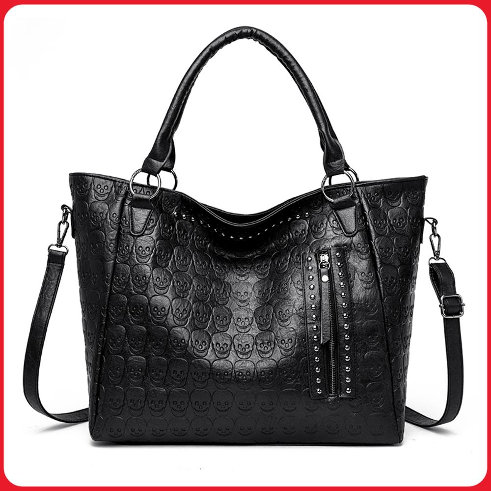 حقيبة كروس بودي بتصميم جمجمة ب - مراجعة Leather Work Handbags For Women وسعره