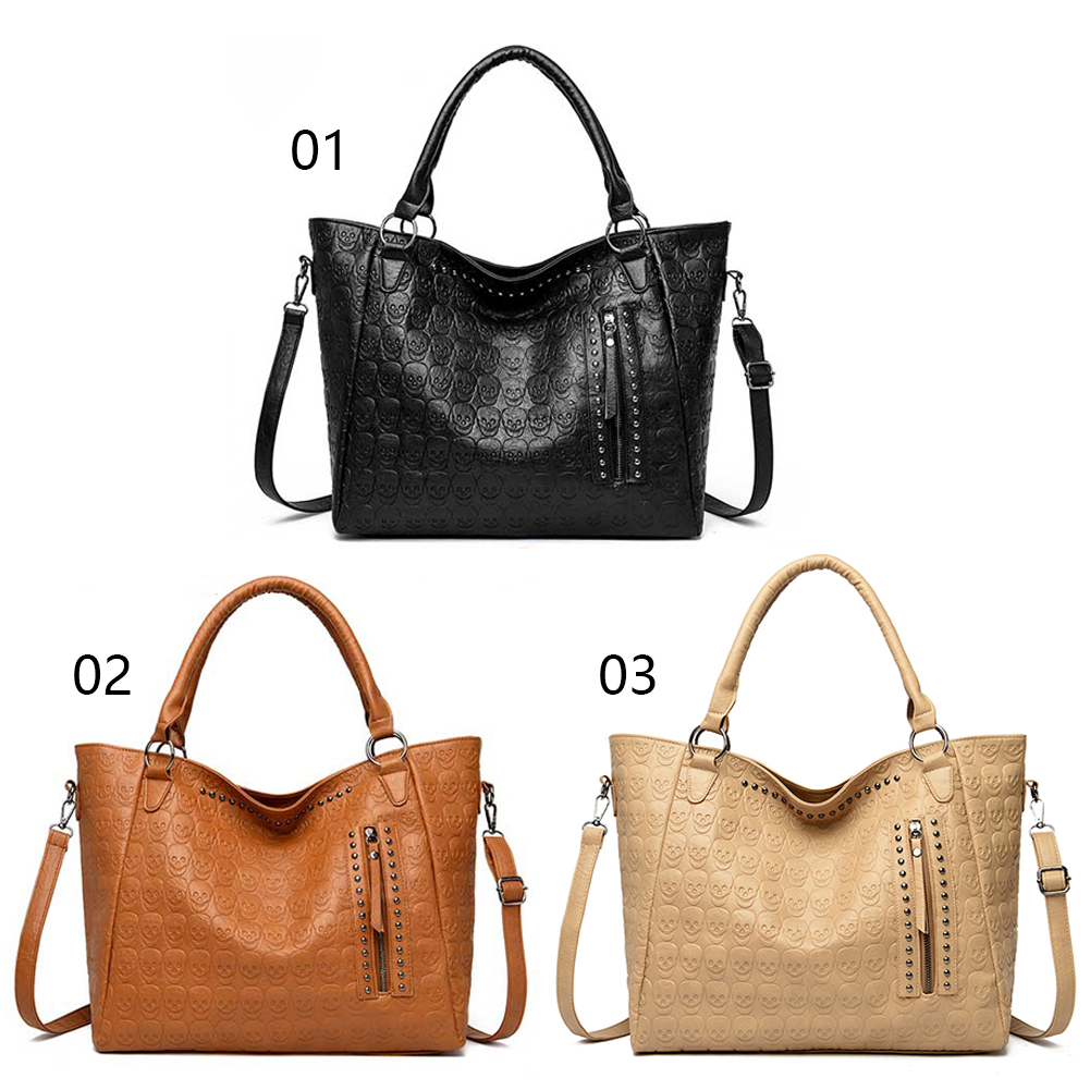 حقيبة كروس بودي بتصميم جمجمة ب - مراجعة Leather Work Handbags For Women وسعره