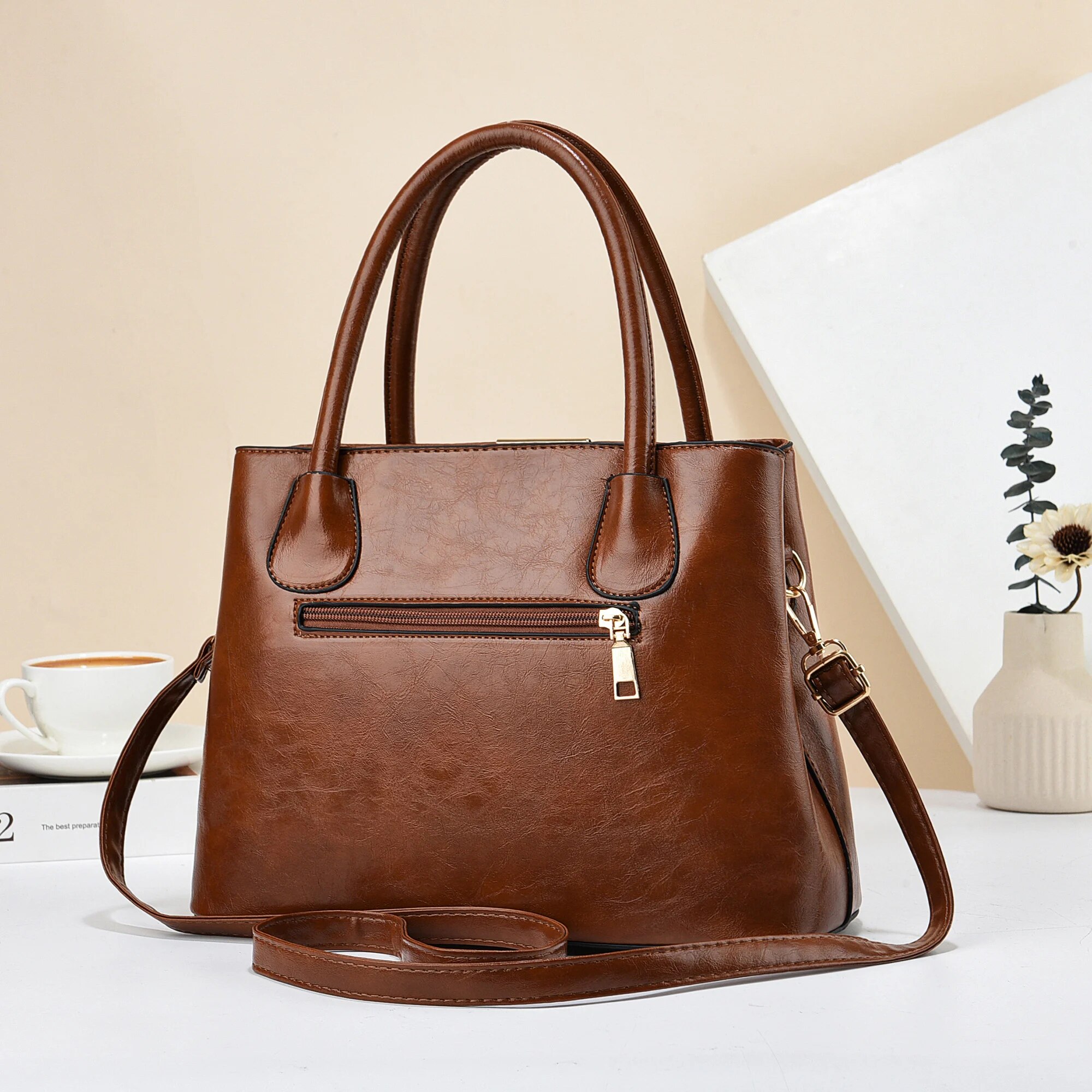 حقيبة كروس بودي من الجلد الصنا - مراجعة Leather Work Handbags For Women وسعره