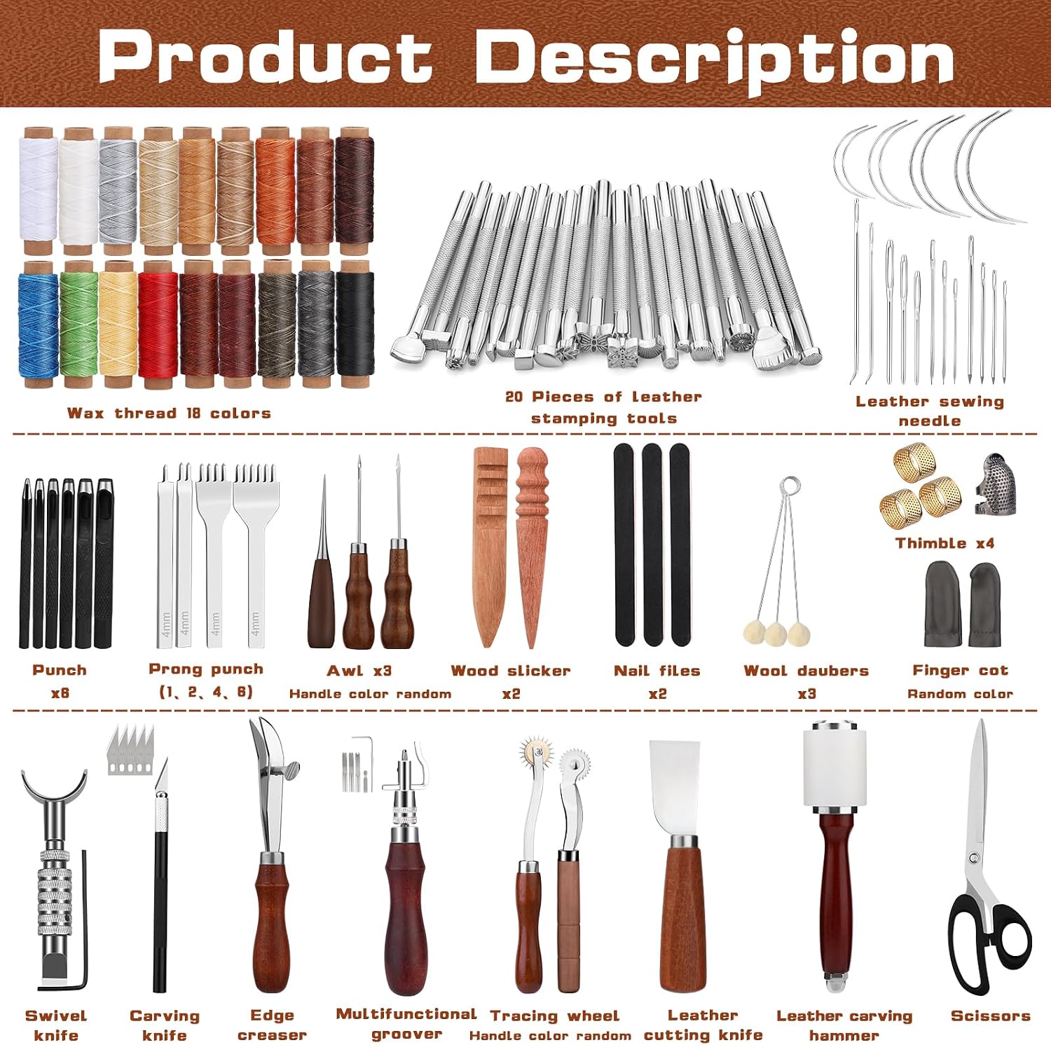 مجموعة أدوات عمل الجلد مع حقيب - مراجعة Leatherwork Essentials وسعره