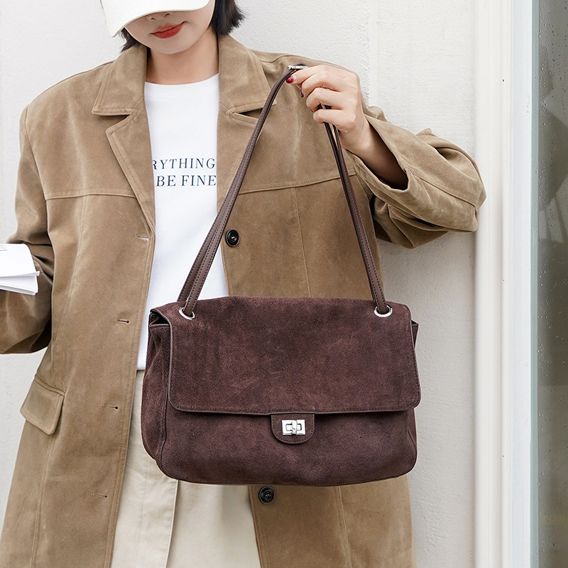 حقيبة كتف نسائية من الجلد السو - مراجعة Leather Work Handbags For Women وسعره