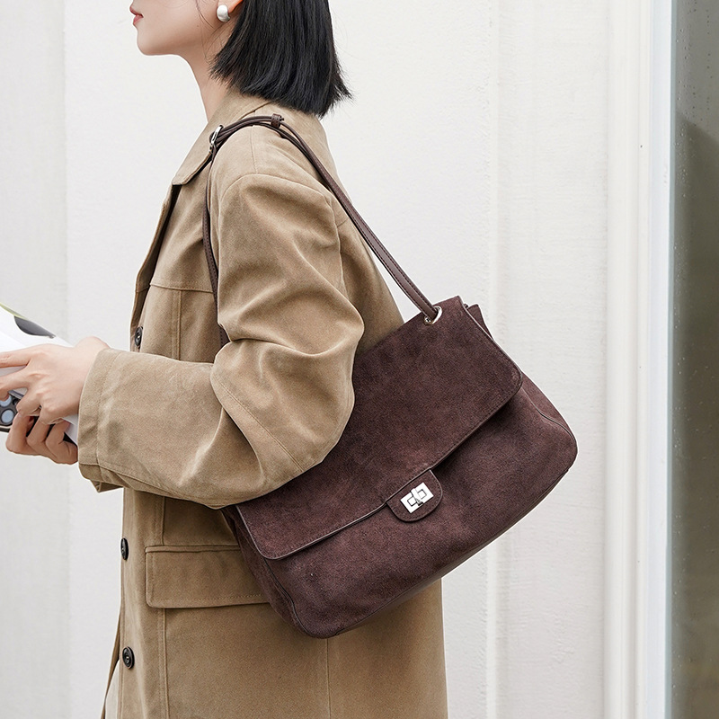 حقيبة كتف نسائية من الجلد السو - مراجعة Leather Work Handbags For Women وسعره