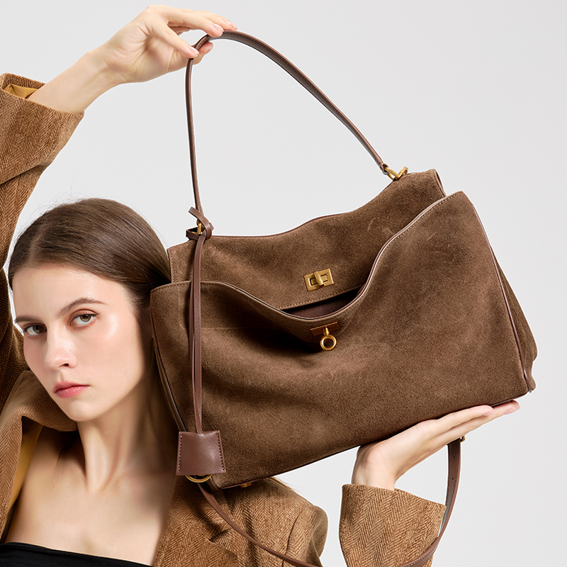 حقيبة نسائية من الجلد الطبيعي  - مراجعة Leather Work Handbags For Women وسعره