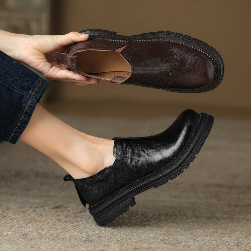 أحذية نسائية جلدية أنيقة على ا - مراجعة Leather Work Oxfords وسعره